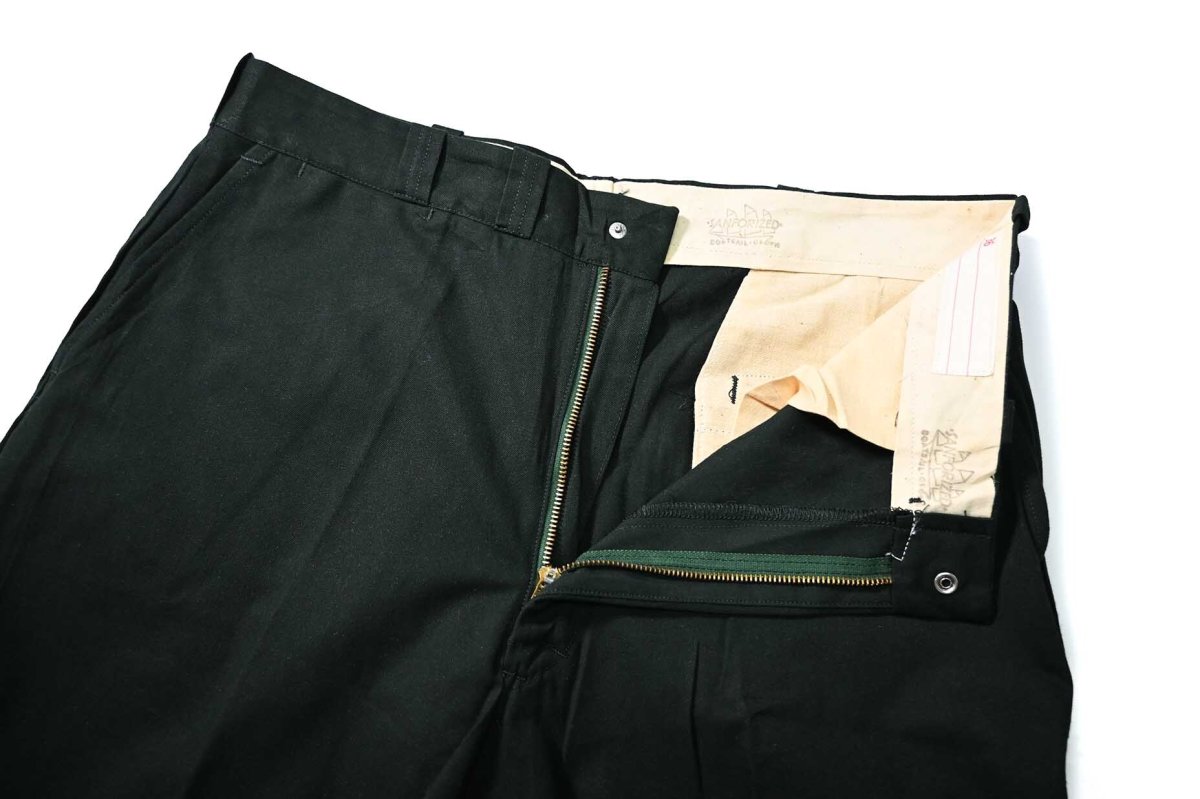 画像7: 60-70s Deadstock Industrial Coyne Laundry Work Pants Green (7)
