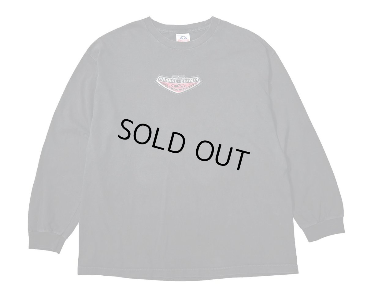 画像1: 00s Used Orange County Choppers L/S Print Tee (1)
