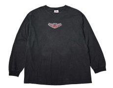 画像1: 00s Used Orange County Choppers L/S Print Tee (1)