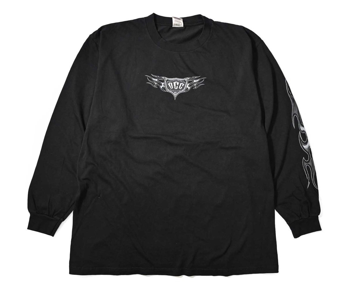 画像1: 00s Used Orange County Choppers L/S Print Tee (1)