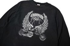 画像2: 00s Used Choppers Rule L/S Print Tee (2)