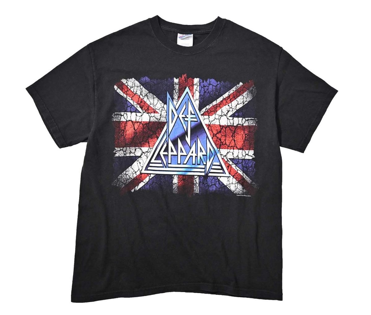 画像1: 00s Used Def Leppard Print Tee (1)