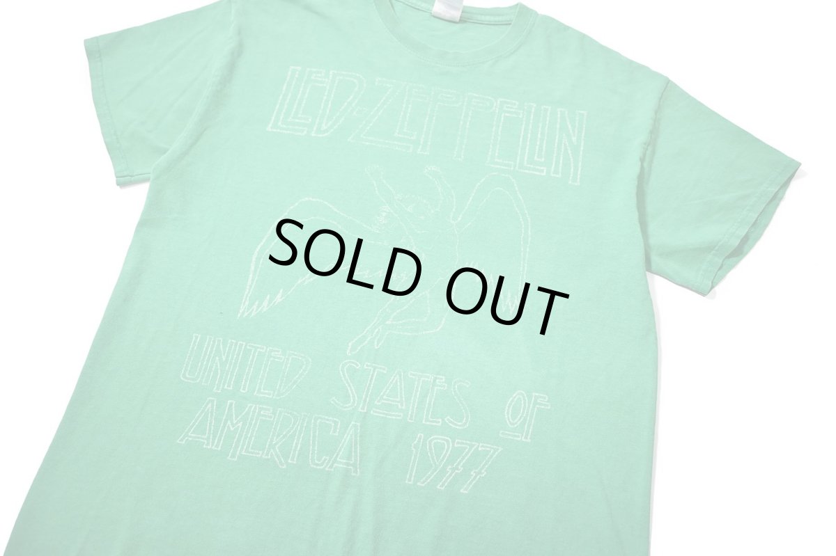 画像2: 00s Used Led Zeppelin Print Tee (2)