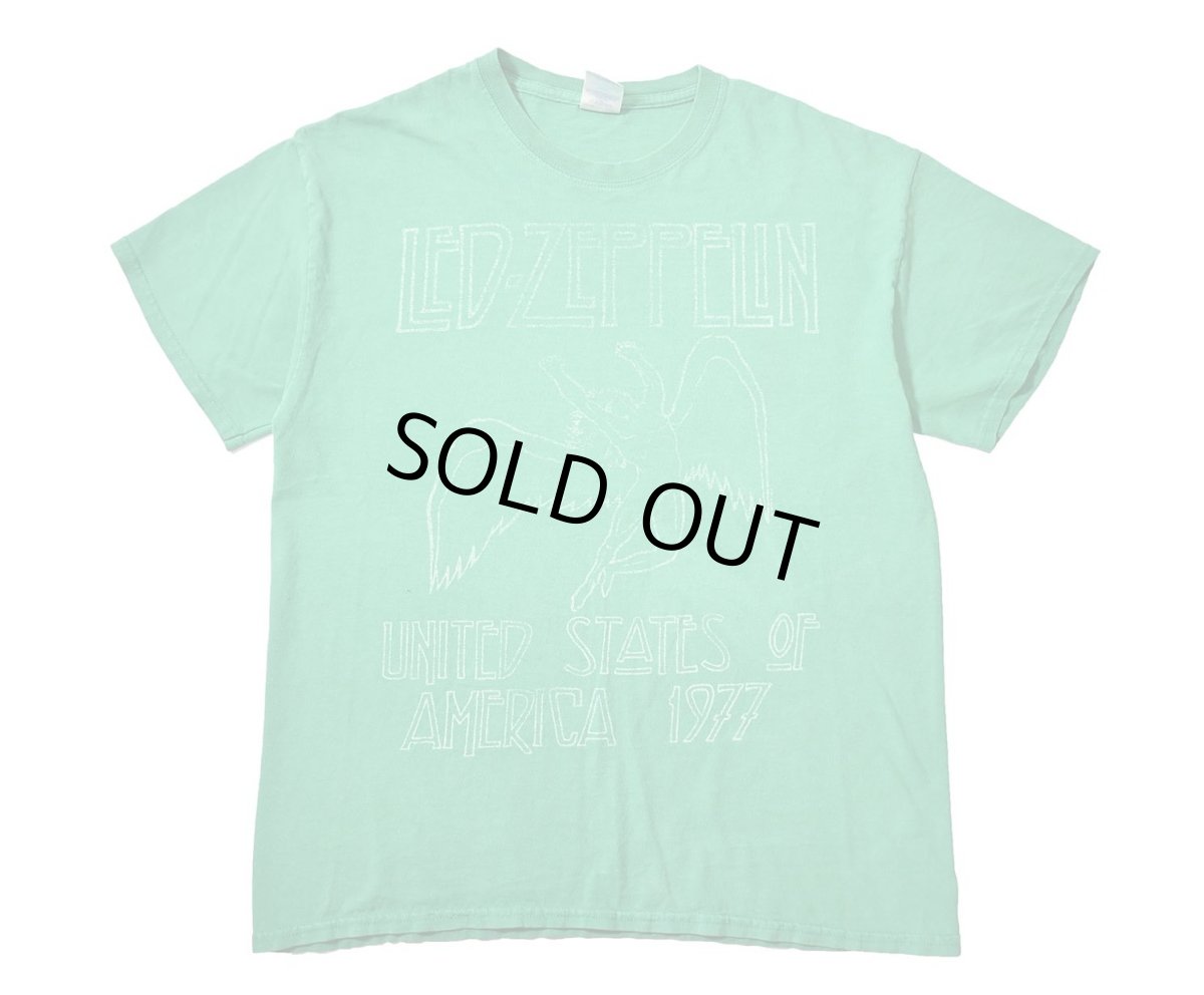 画像1: 00s Used Led Zeppelin Print Tee (1)