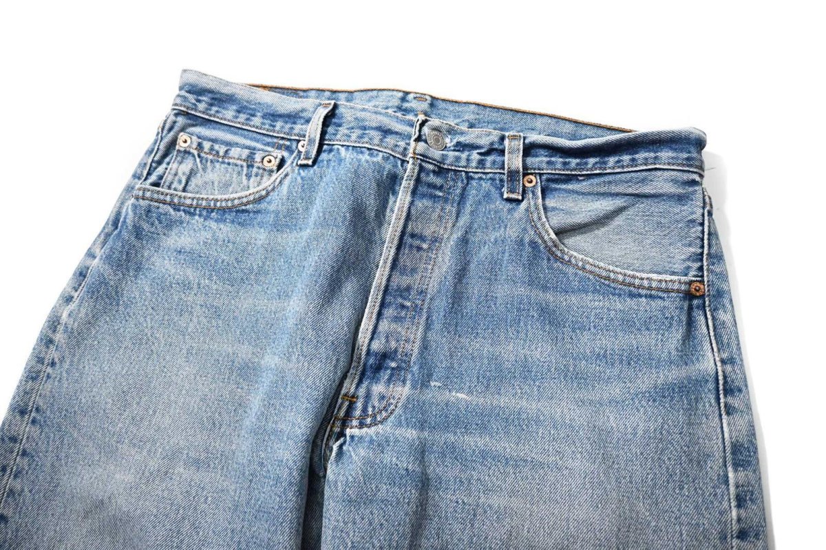 画像2: 95' Used Levi's 501 Denim Pants made in USA リーバイス (2)