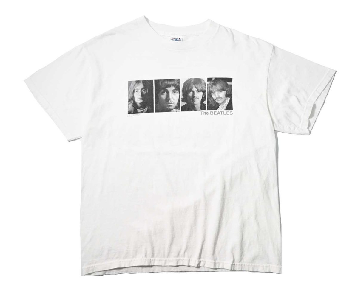 画像1: 00s Used The Beatles Print Tee (1)
