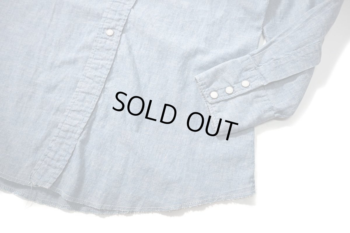 画像3: 60-70s Used Chambray Western Shirt (3)