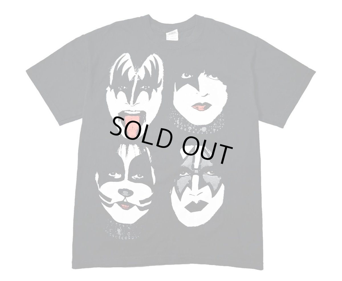 画像1: 00s Used Kiss Print Tee (1)