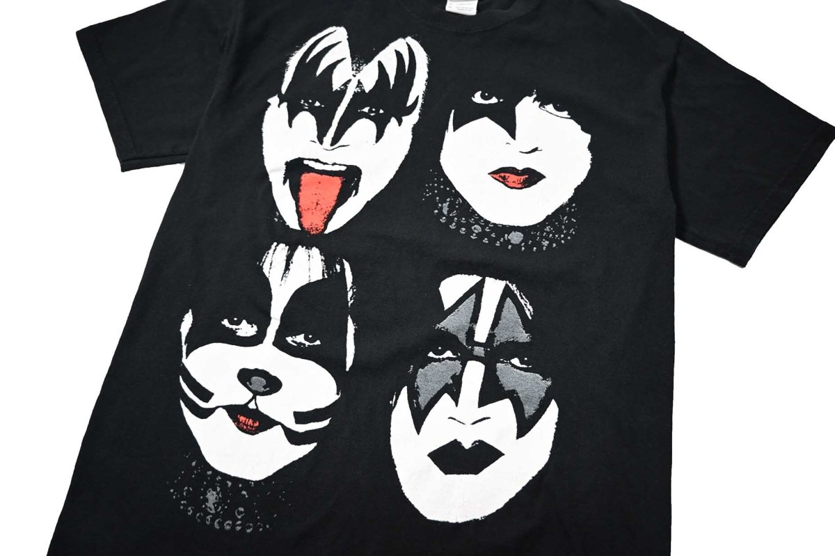 画像2: 00s Used Kiss Print Tee (2)