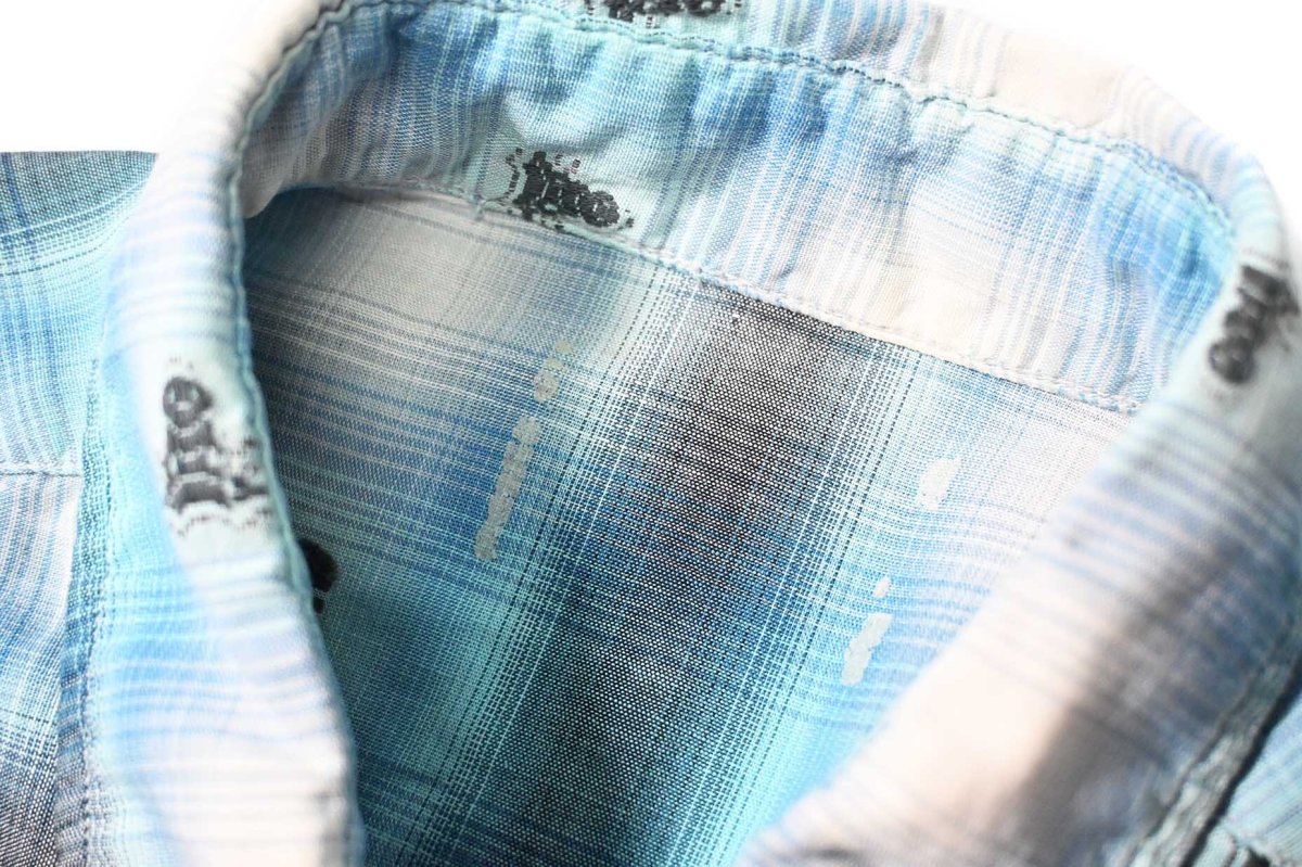 画像4: 60-70s Used Ombre Check Western Shirt (4)