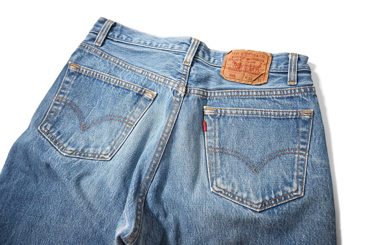 画像4: 92' Used Levi's 501 Denim Pants Cut Off made in USA リーバイス (4)