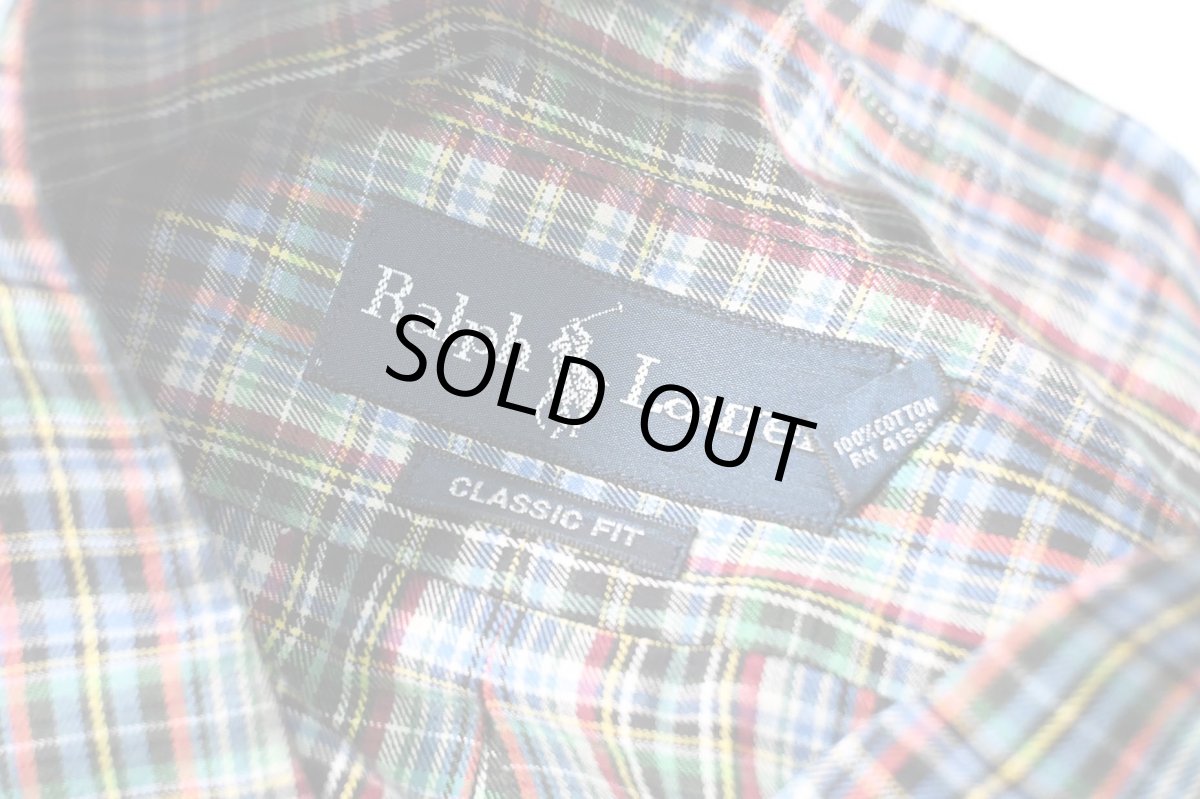 画像4: 90-00s Used Ralph Lauren Plaid B/D Shirt "Classic Fit" (4)