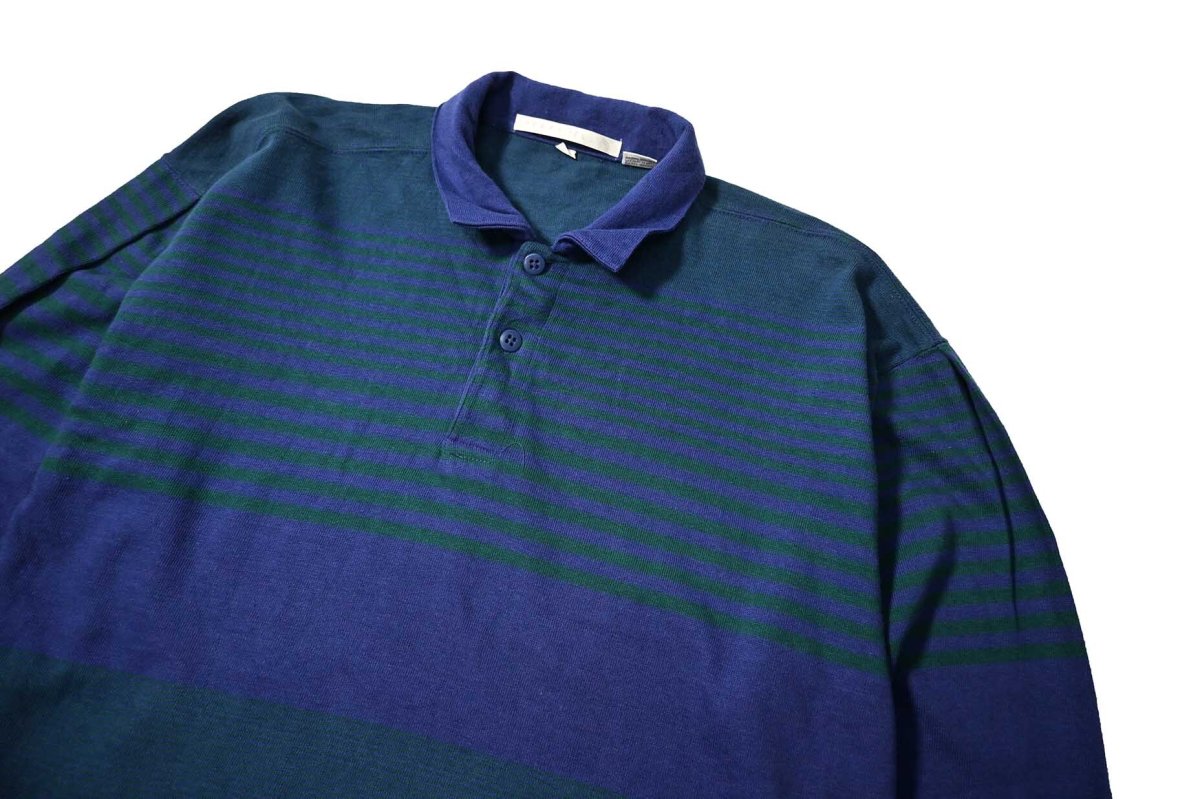 画像2: 90s Deadstock Perry Ellis Long Sleeve Polo Shirt (2)