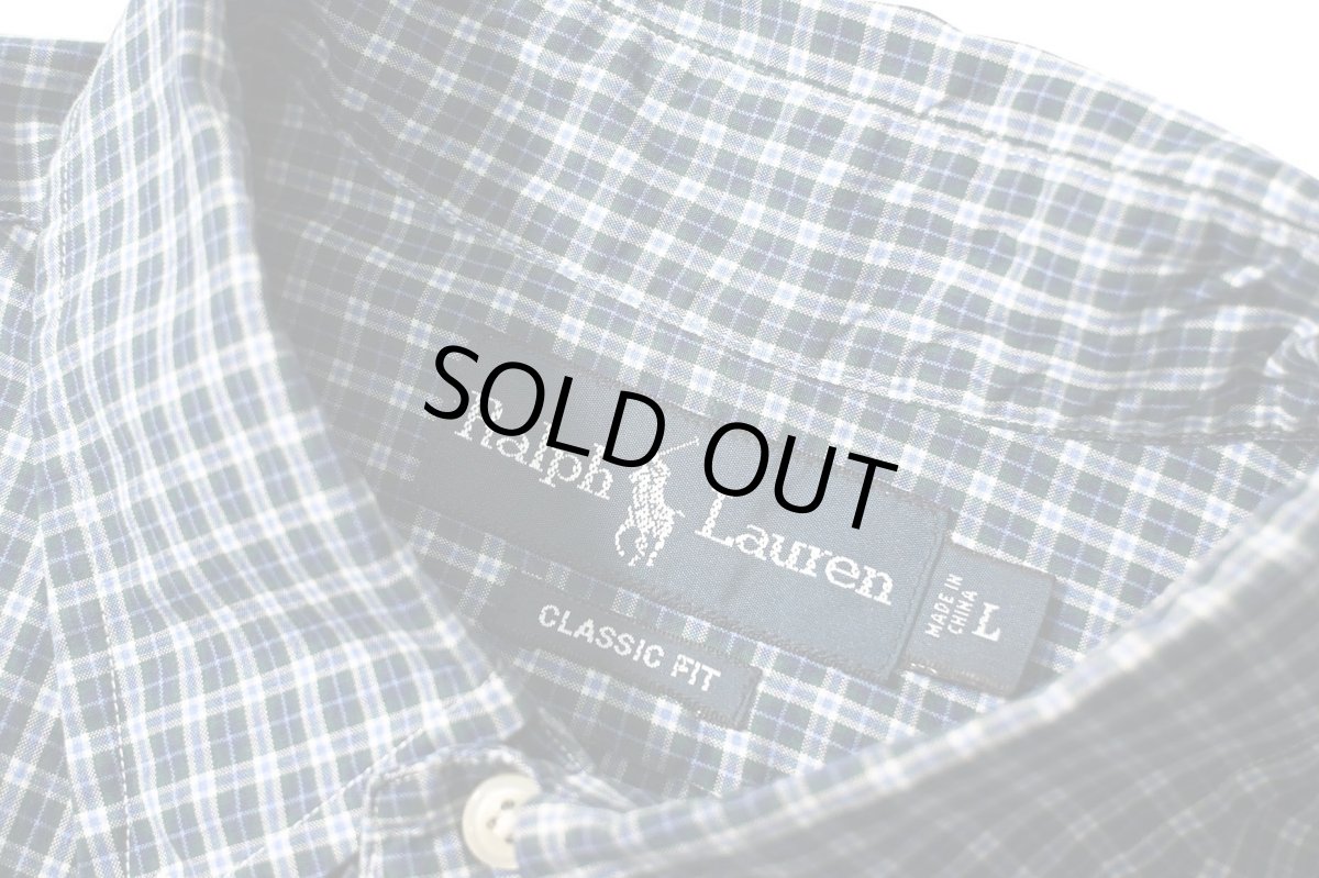 画像4: 90-00s Used Ralph Lauren Plaid B/D Shirt "Classic Fit" (4)