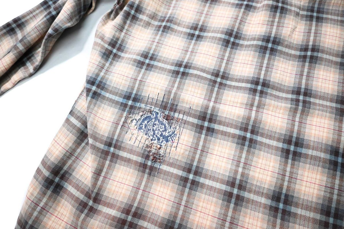 画像6: 90-00s Used Ralph Lauren Plaid B/D Flannel Shirt "Blake" (6)