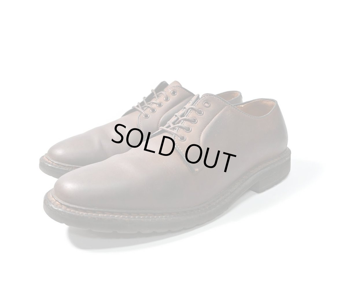 画像1: Used Alden Plain Toe Blucher(Oiled Nubuck)  (1)