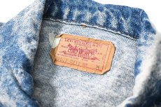 画像6: 87' Used Levi's 70507-0219 Painted Chemical Wash Denim Jacket made in USA (6)