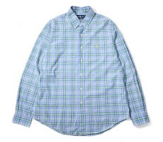 画像1: 90-00s Used Ralph Lauren Plaid B/D Shirt "Custom Fit" (1)