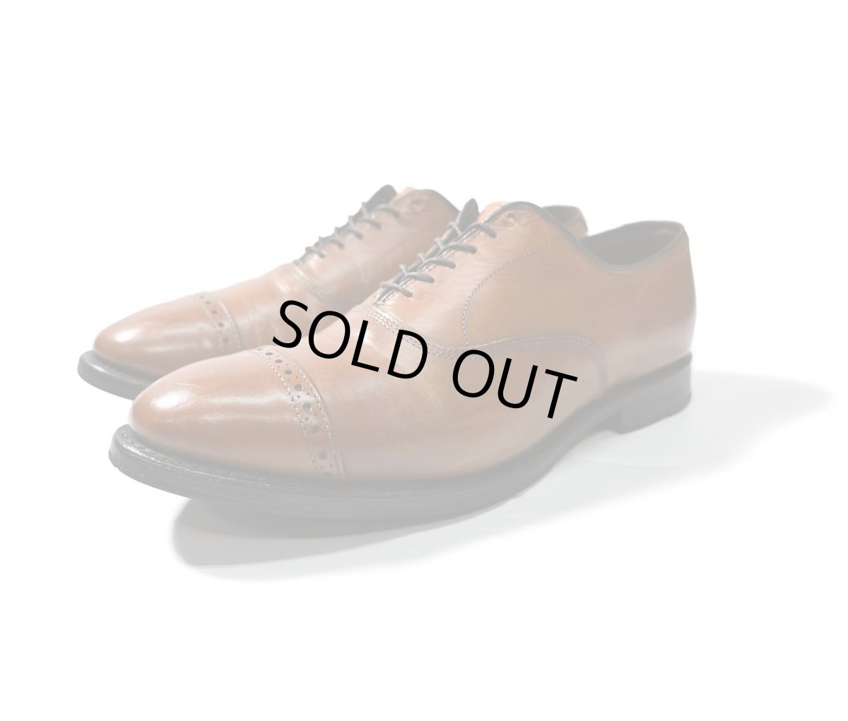 画像1: Used Brooks Brothers Straight Tip Leather Shoes made in USA (1)
