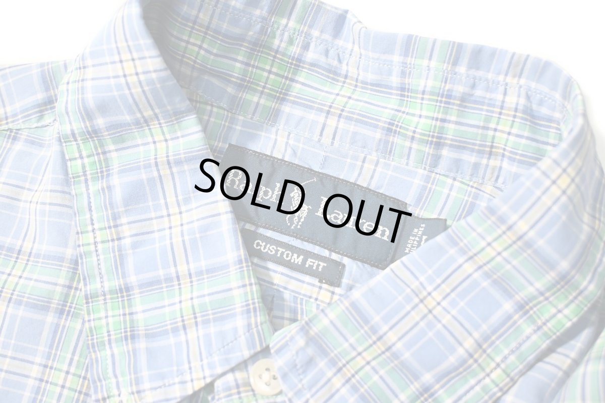 画像4: 90-00s Used Ralph Lauren Plaid B/D Shirt "Custom Fit" (4)
