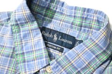 画像4: 90-00s Used Ralph Lauren Plaid B/D Shirt "Custom Fit" (4)