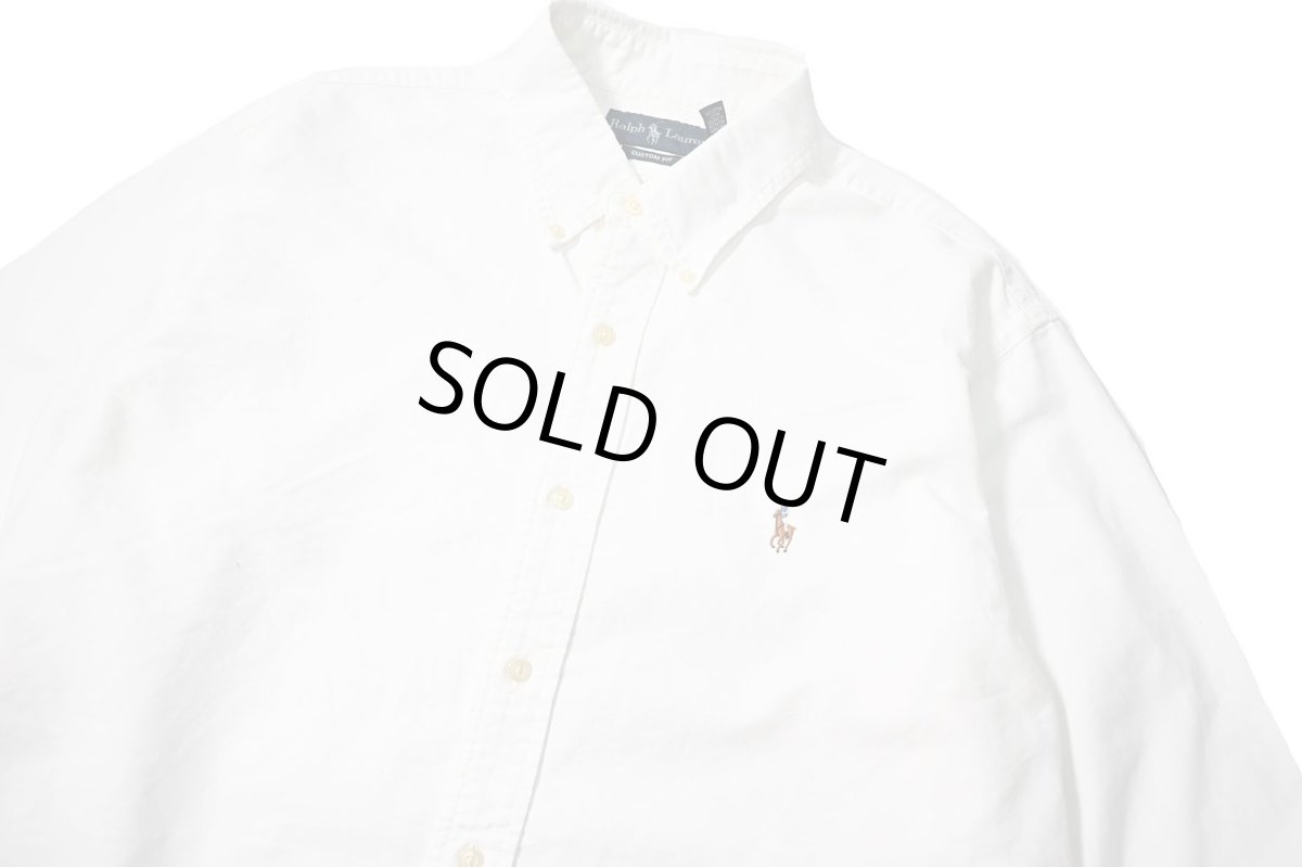 画像2: 90-00s Used Ralph Lauren Oxford B/D Shirt "Custom Fit" (2)
