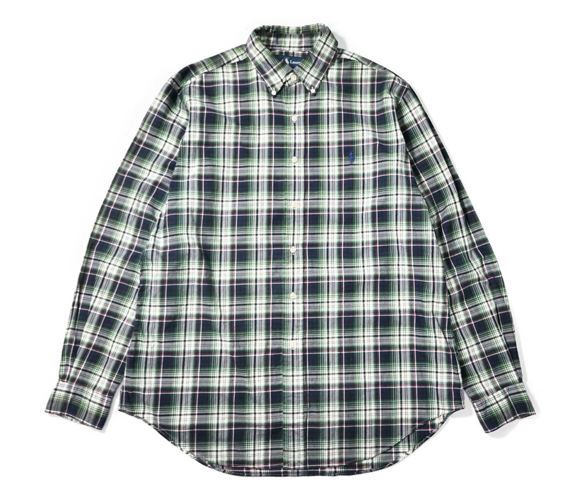 画像1: 90-00s Used Ralph Lauren Plaid B/D Shirt "Classic Fit" (1)