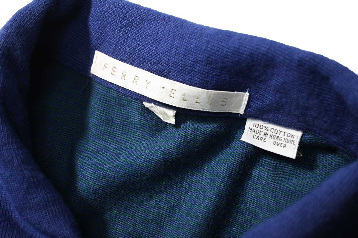 画像4: 90s Deadstock Perry Ellis Long Sleeve Polo Shirt (4)