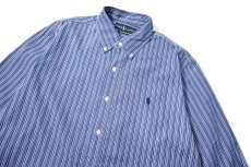 画像2: 90-00s Used Ralph Lauren Stripe B/D Shirt "Custom Fit" (2)