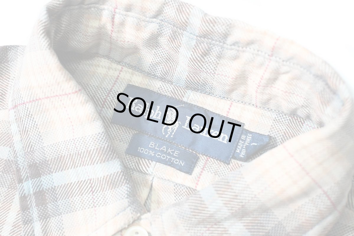 画像5: 90-00s Used Ralph Lauren Plaid B/D Flannel Shirt "Blake" (5)