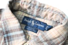 画像5: 90-00s Used Ralph Lauren Plaid B/D Flannel Shirt "Blake" (5)
