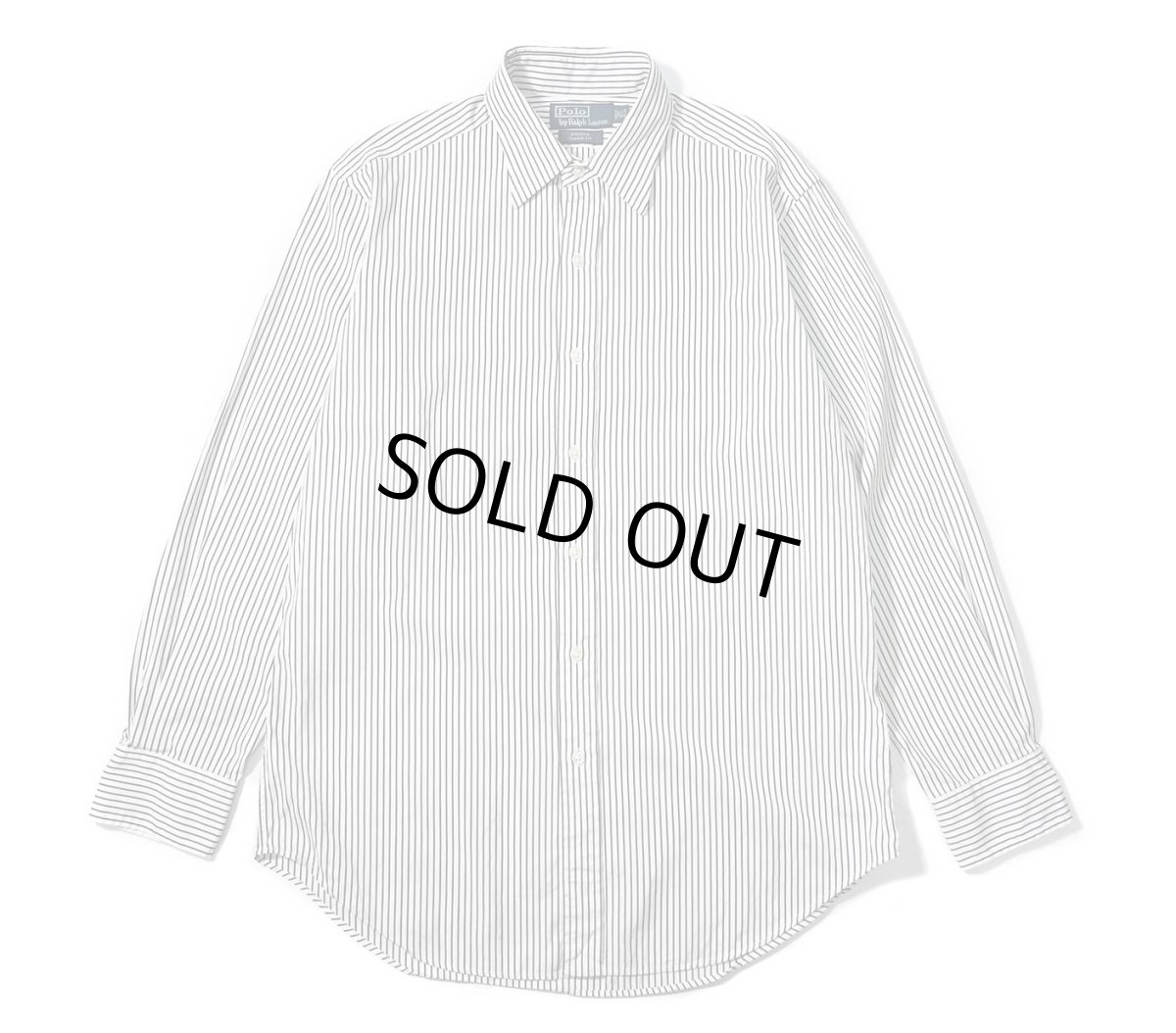 画像1: 90-00s Used Polo Ralph Lauren Stripe Shirt "Andrew" (1)