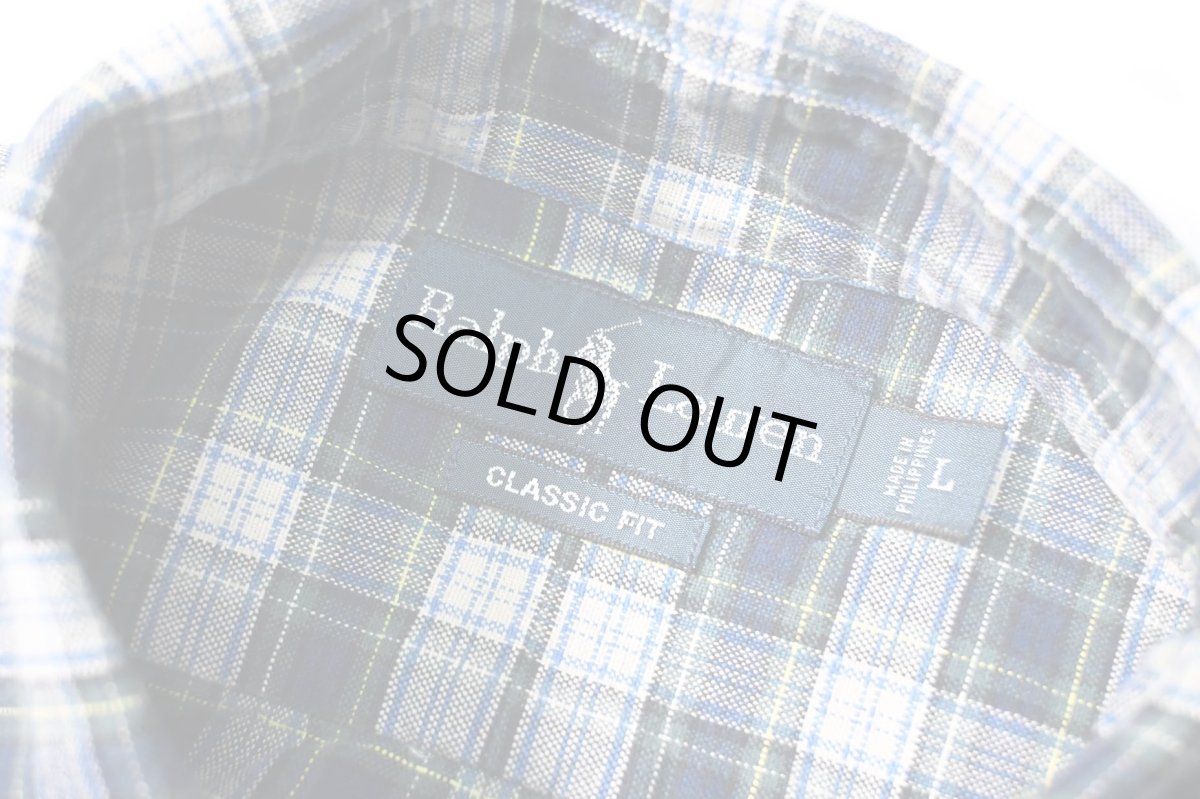 画像4: 90-00s Used Ralph Lauren Plaid B/D Shirt "Classic Fit" (4)