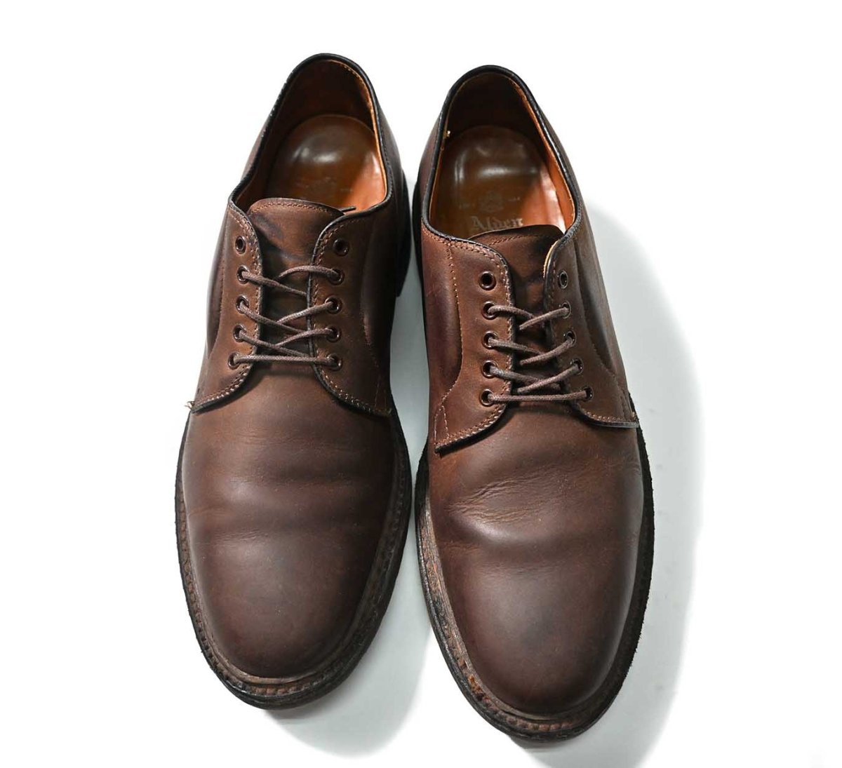 画像2: Used Alden Plain Toe Blucher(Oiled Nubuck)  (2)