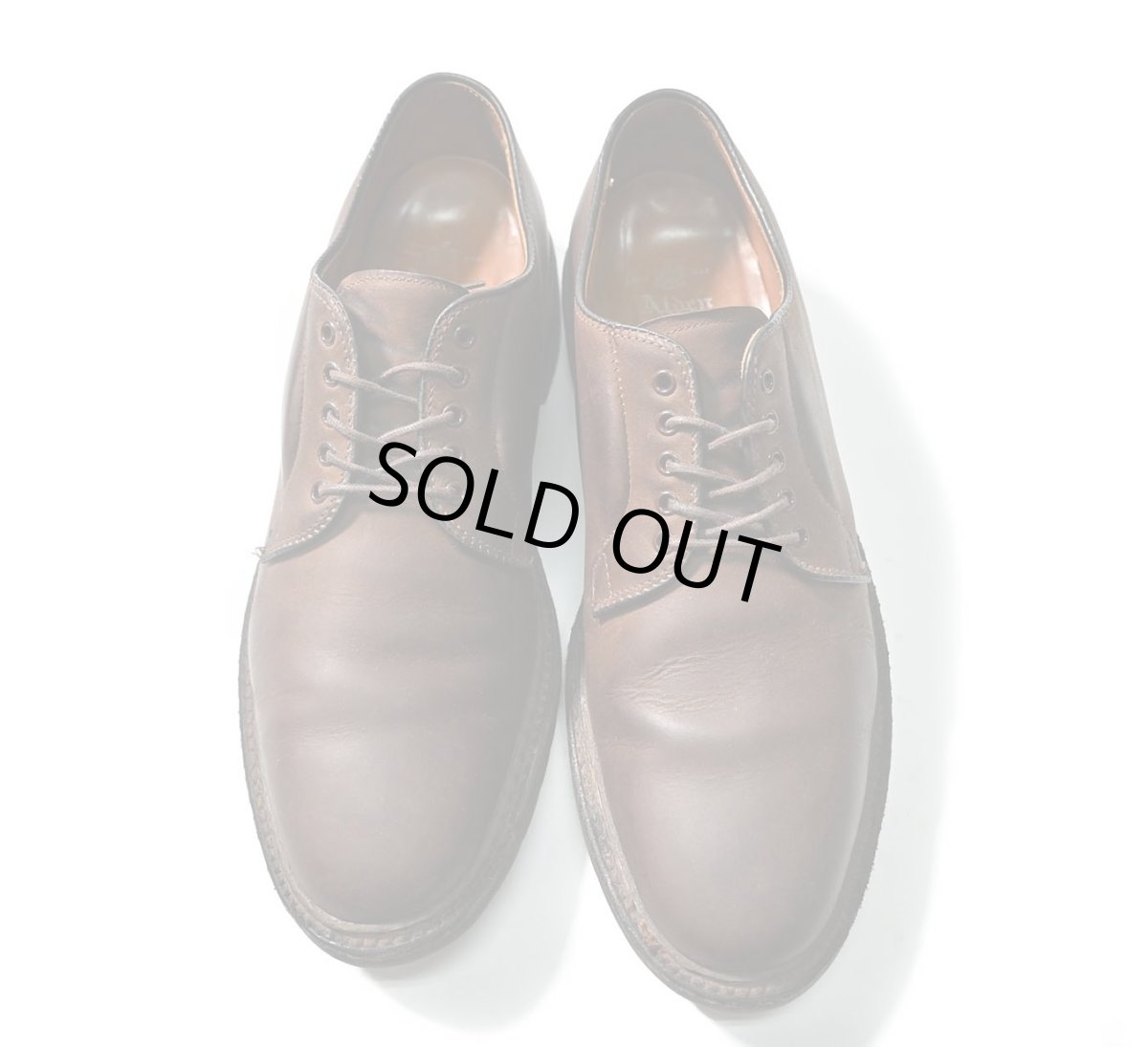 画像2: Used Alden Plain Toe Blucher(Oiled Nubuck)  (2)