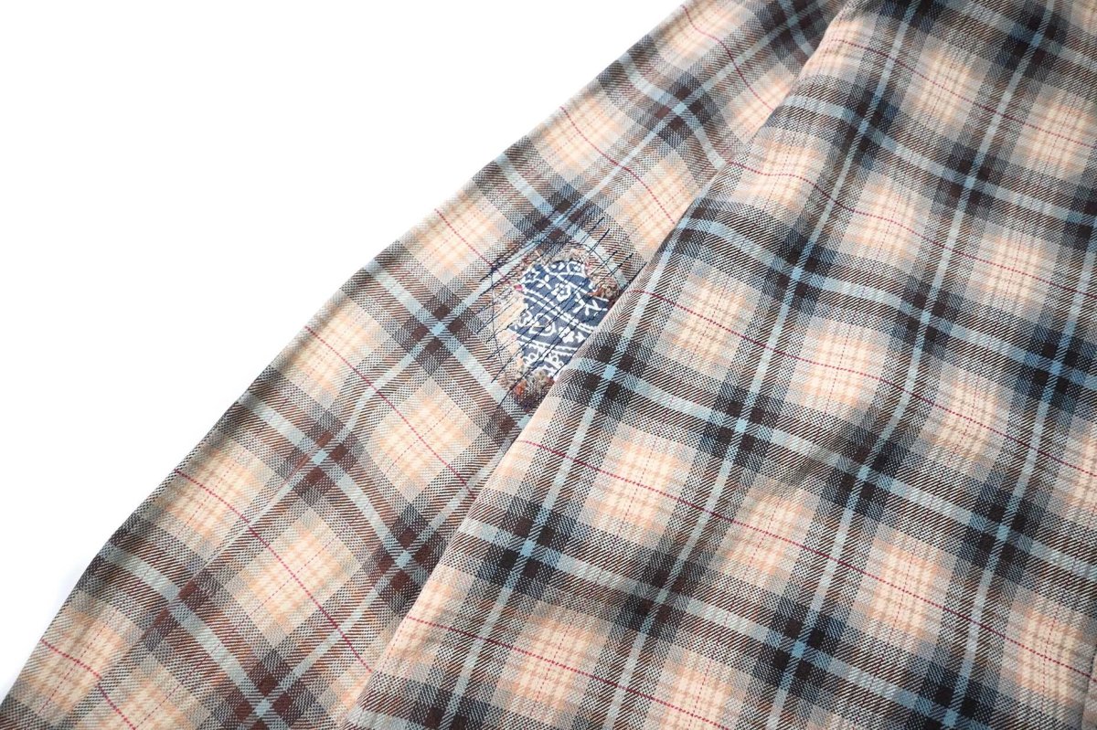 画像4: 90-00s Used Ralph Lauren Plaid B/D Flannel Shirt "Blake" (4)
