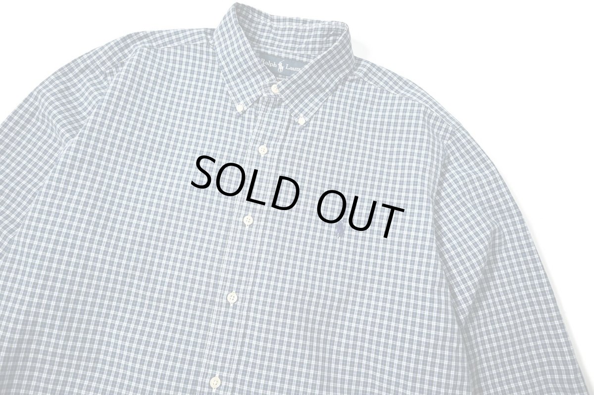 画像2: 90-00s Used Ralph Lauren Plaid B/D Shirt "Classic Fit" (2)