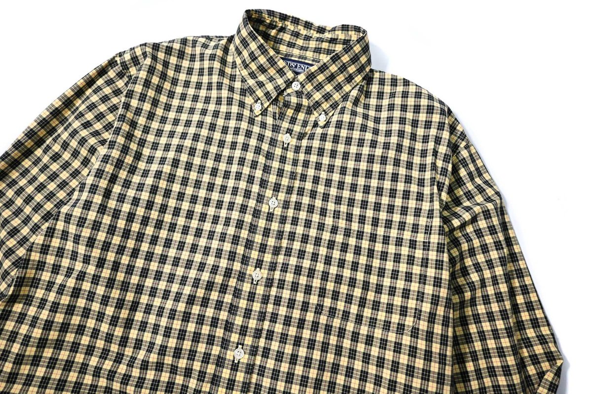 画像2: 90s Used Lands' End Plaid B/D Shirt (2)