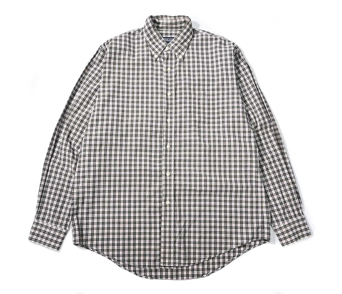 画像1: 90s Used Lands' End Plaid B/D Shirt (1)