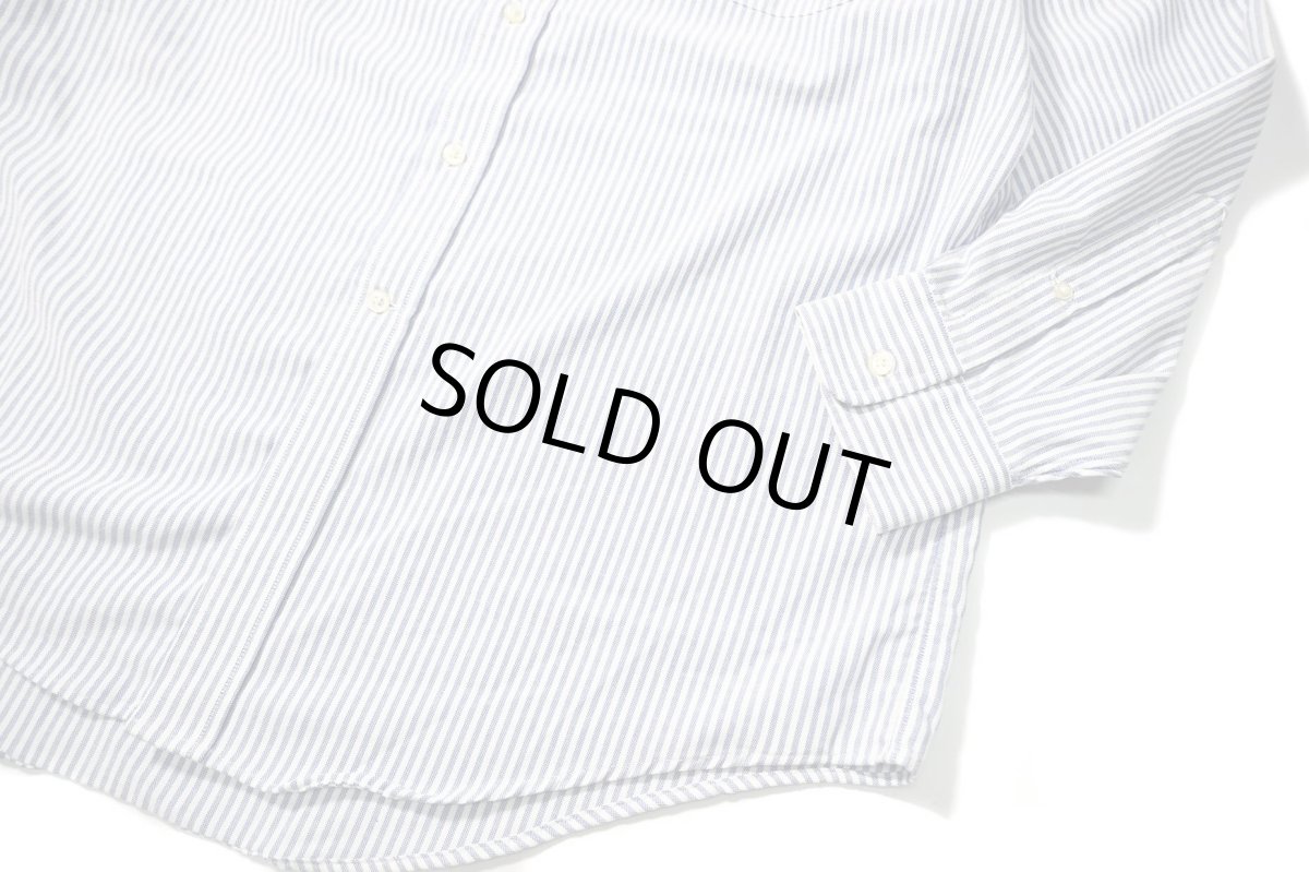 画像3: 90s Used Lands' End Stripe B/D Shirt (3)