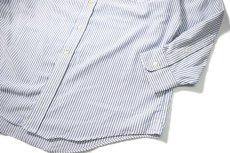 画像3: 90s Used Lands' End Stripe B/D Shirt (3)