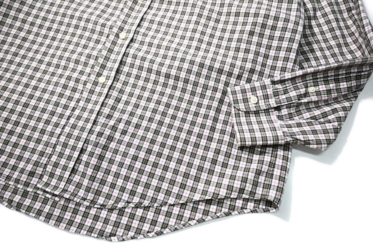画像3: 90s Used Lands' End Plaid B/D Shirt (3)
