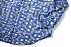 画像3: 90s Used Lands' End Plaid B/D Flannel Shirt (3)