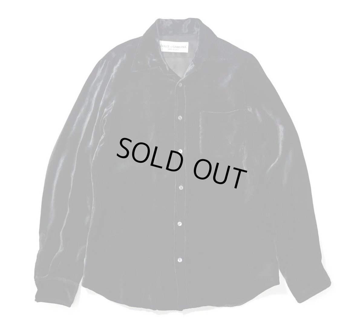 画像1: Used Dolce&Gabbana Velour L/S Shirt (1)