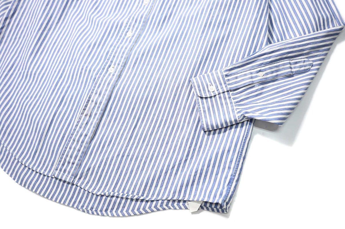 画像3: 90s Used Lands' End Stripe B/D Shirt (3)