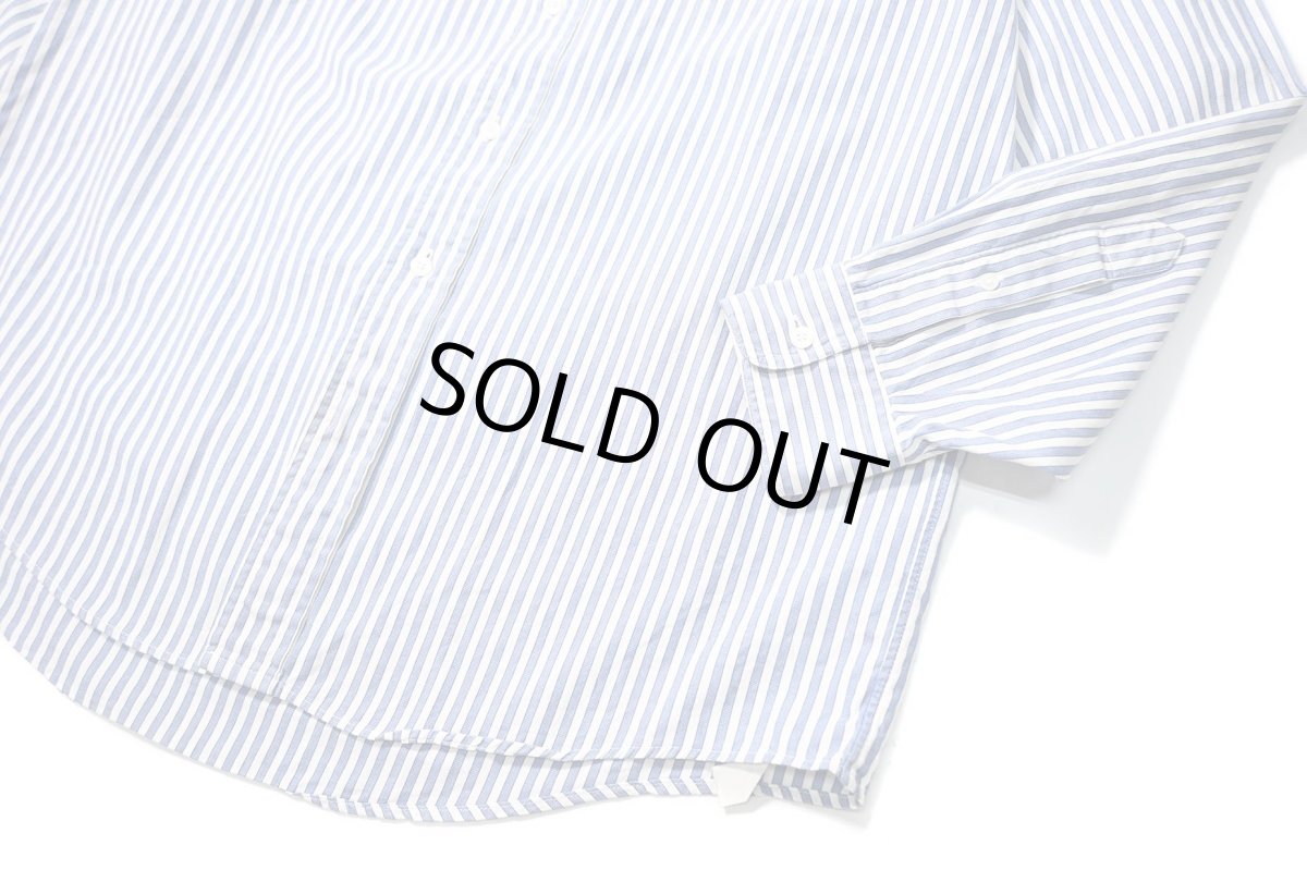 画像3: 90s Used Lands' End Stripe B/D Shirt (3)