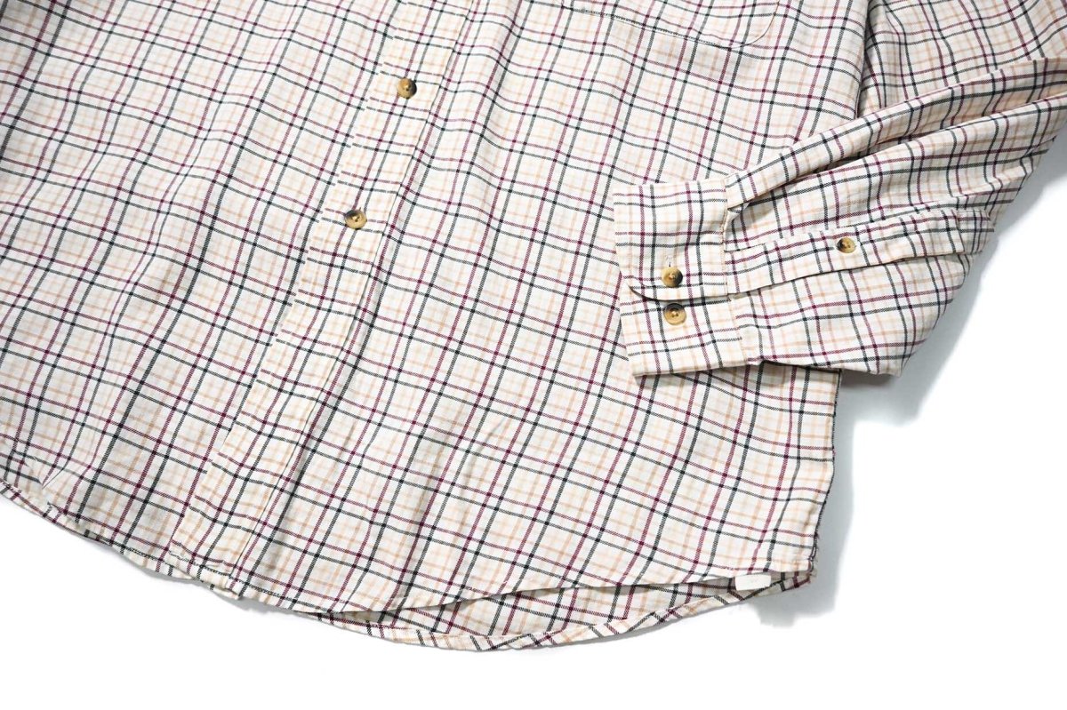 画像3: 90s Used Lands' End Plaid B/D Shirt (3)