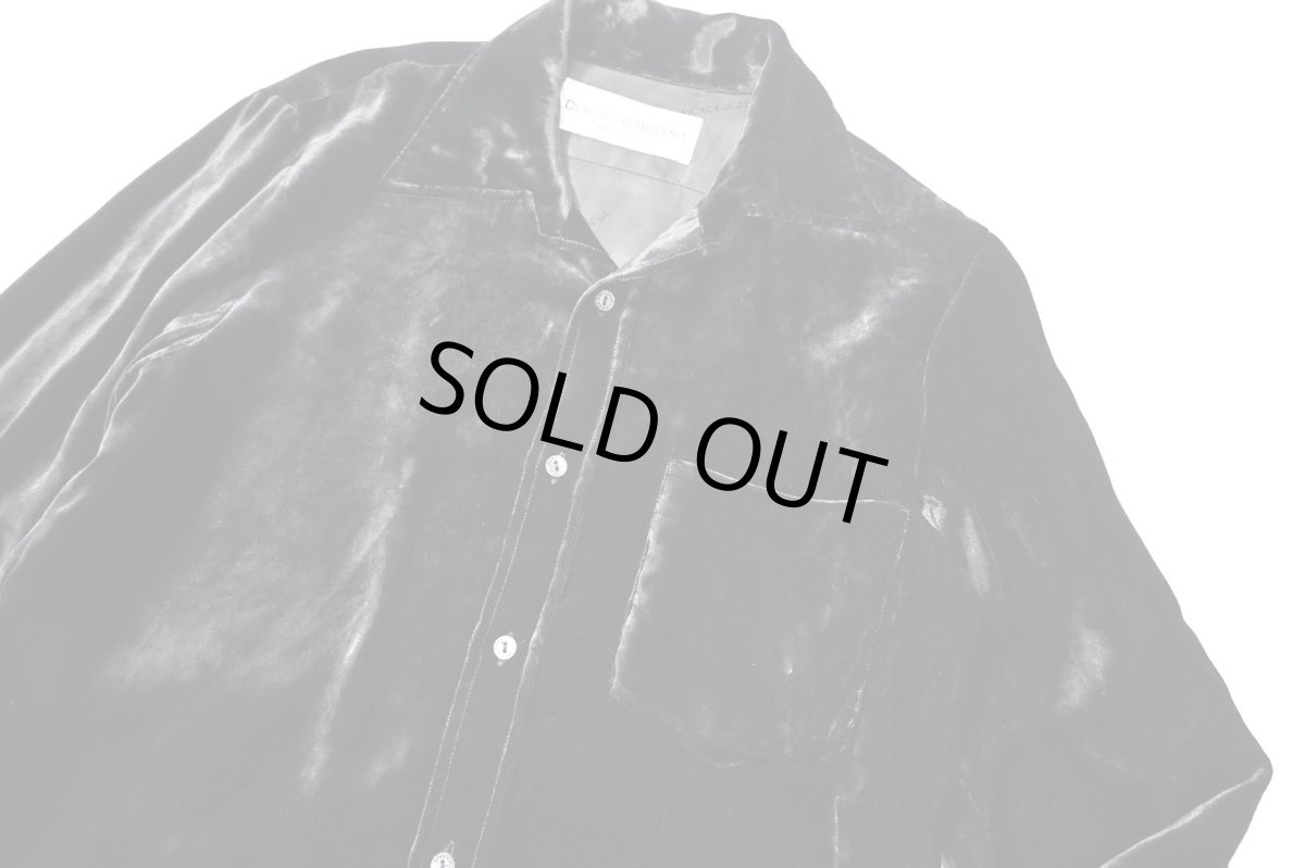 画像2: Used Dolce&Gabbana Velour L/S Shirt (2)
