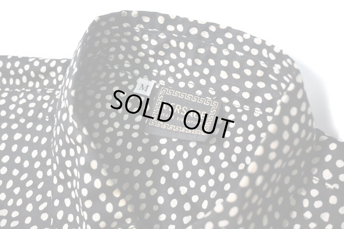 画像5: Used Versace Jeans Signature Polka Dot Pattern L/S Shirt (5)