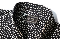 画像5: Used Versace Jeans Signature Polka Dot Pattern L/S Shirt (5)